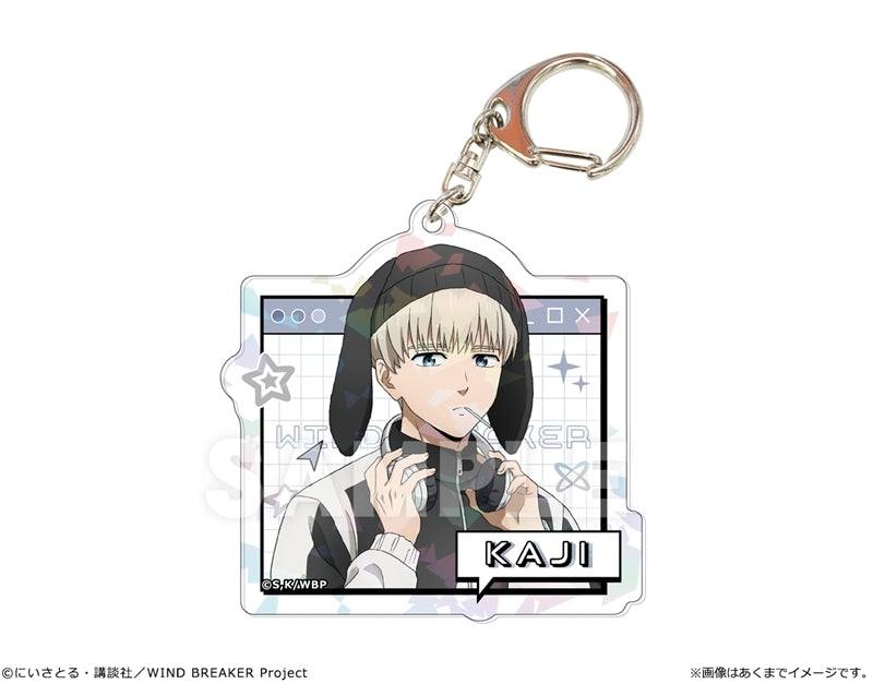 (Goods - Keychain) TV Anime WIND BREAKER Holographic Acrylic Keychain Ver. Y2K Style 05 Ren Kaji