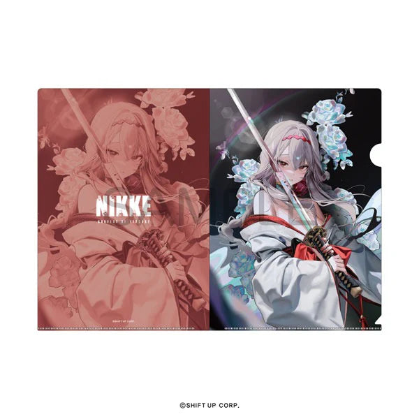 (Goods - Clear File) GODDESS OF VICTORY: NIKKE File Folder Scarlet: Black Shadow Longing Flower