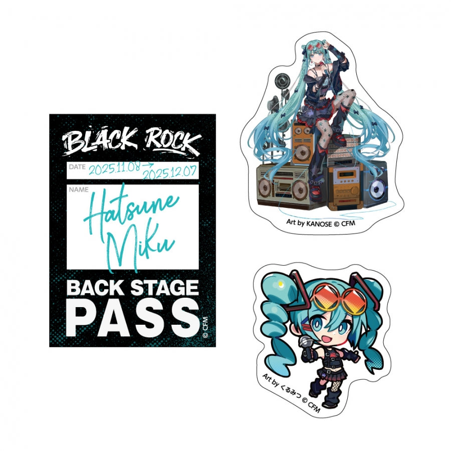 (Goods - Sticker) VOCALOID Sticker Set Band Ver. (Set of 3) Hatsune Miku