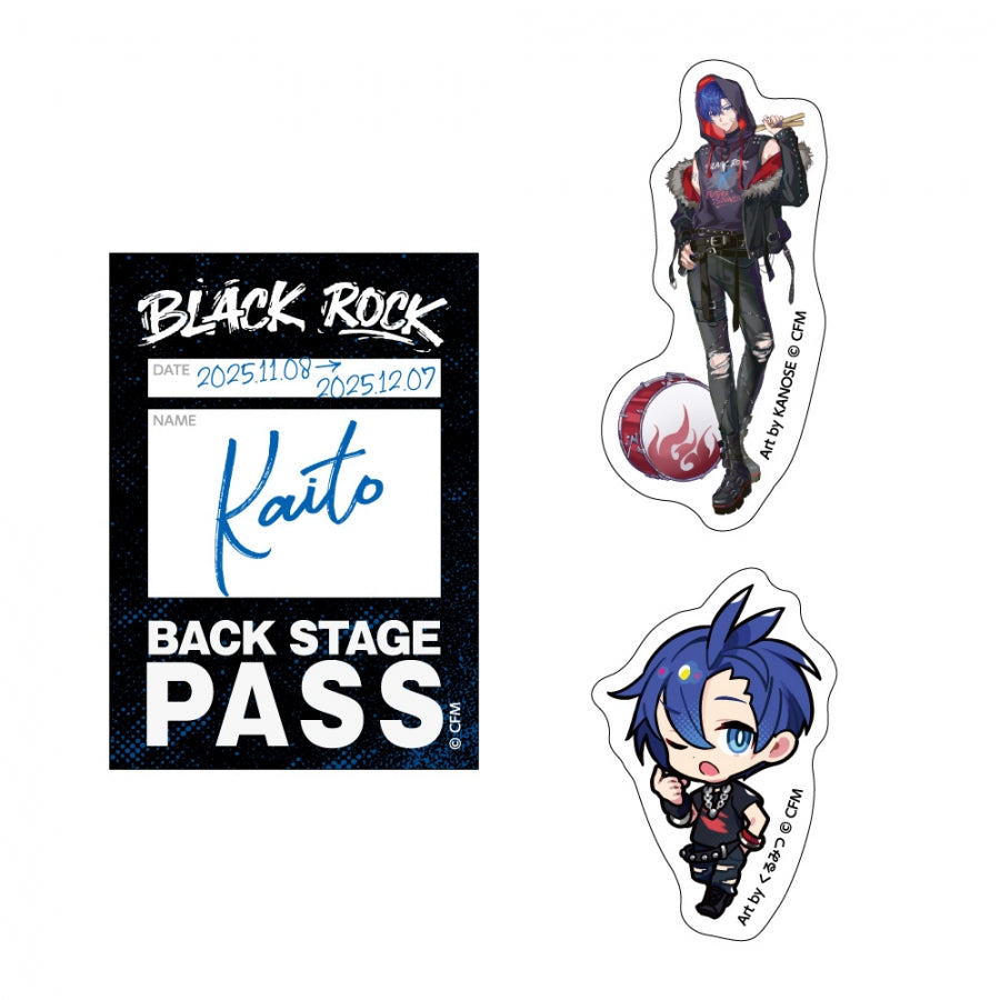(Goods - Sticker) VOCALOID Sticker Set Band Ver. (Set of 3) KAITO