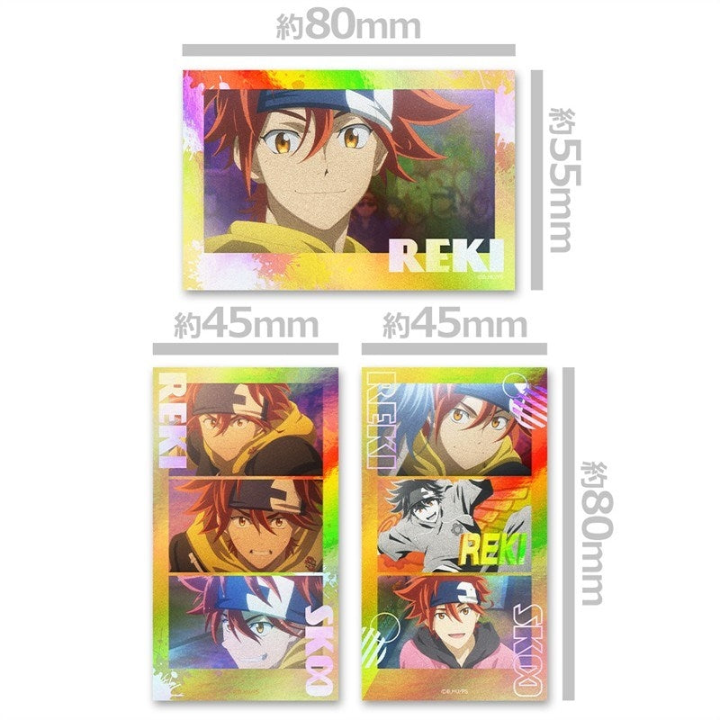 (Goods - Sticker) SK8 the Infinity Thumbnail Sparkle Sticker Set Reki Kyan