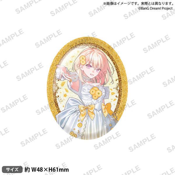(Goods - Badges) BanG Dream! Oval Badge Nishiki Hanayume Doloris