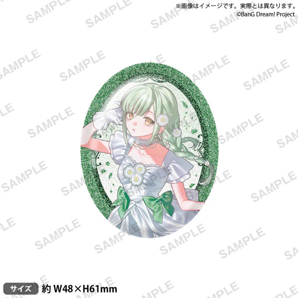 (Goods - Badges) BanG Dream! Oval Badge Nishiki Hanayume Mortis