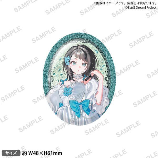 (Goods - Badges) BanG Dream! Oval Badge Nishiki Hanayume Timoris