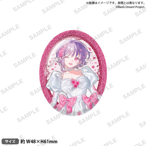 (Goods - Badges) BanG Dream! Oval Badge Nishiki Hanayume Amoris
