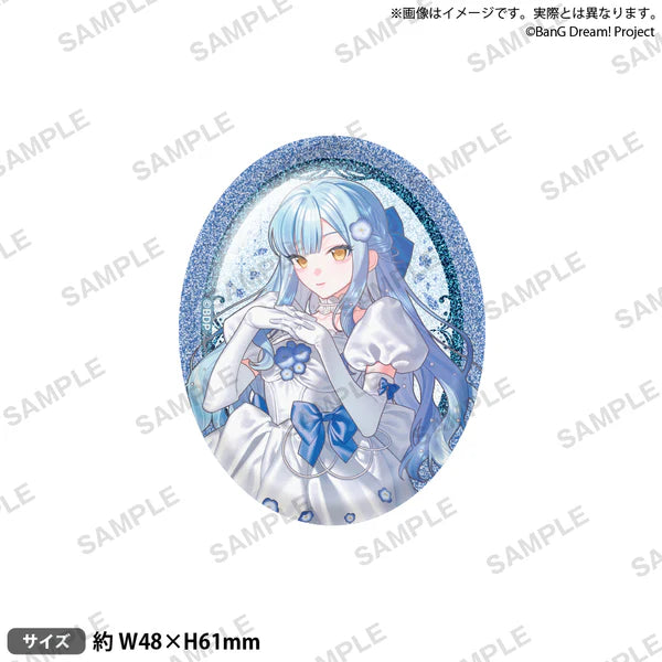 (Goods - Badges) BanG Dream! Oval Badge Nishiki Hanayume Oblivionis