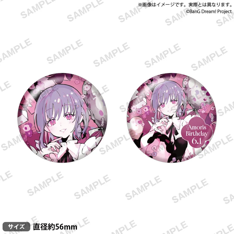 (Goods - Badge) BanG Dream! Badge Set Birthday Ver. Vol. 2 Amoris
