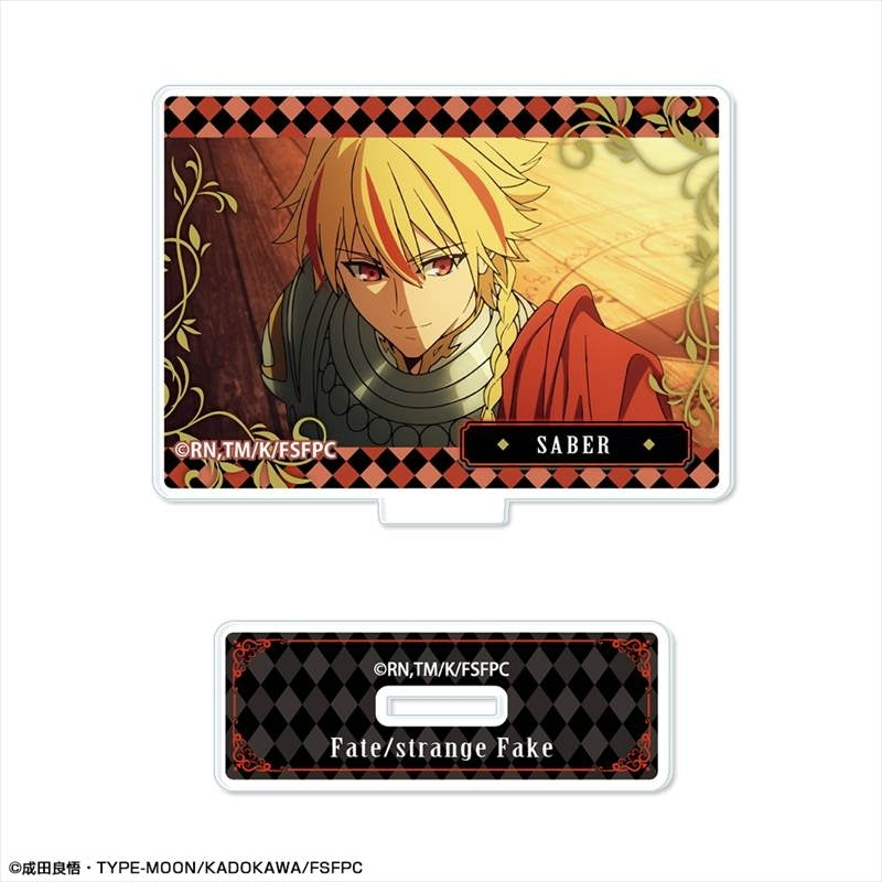 (Goods - Acrylic Stand) TV Anime Fate/strange Fake Mini Acrylic Stand Design 03 (Saber/A)
