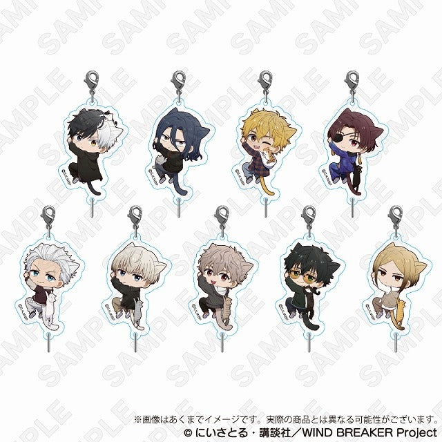 (Goods - Charm) WIND BREAKER Trading Connectable Charms – Hittsuki Nyan Ver. (Blind Box -Single)