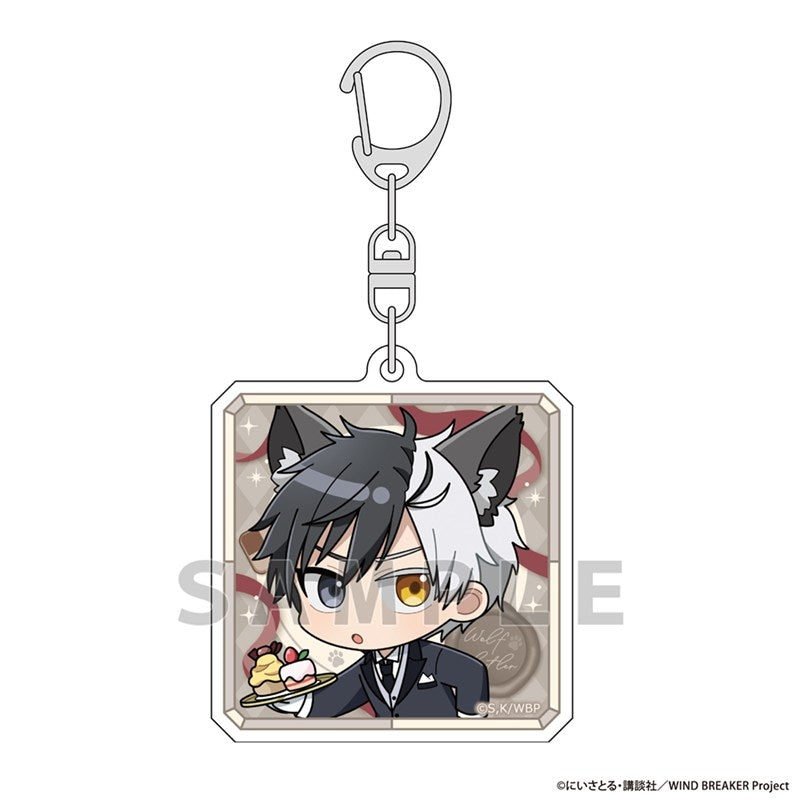 (Goods - Keychain) WIND BREAKER Acrylic Keychain (Haruka Sakura/Wolf Butler)