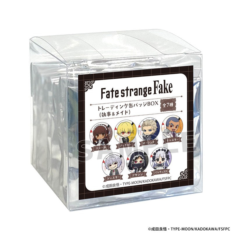 (1BOX=7)(Goods - Badge) Fate/strange Fake Trading Button Badge (Maids & Butlers)(Blind Box -Single)