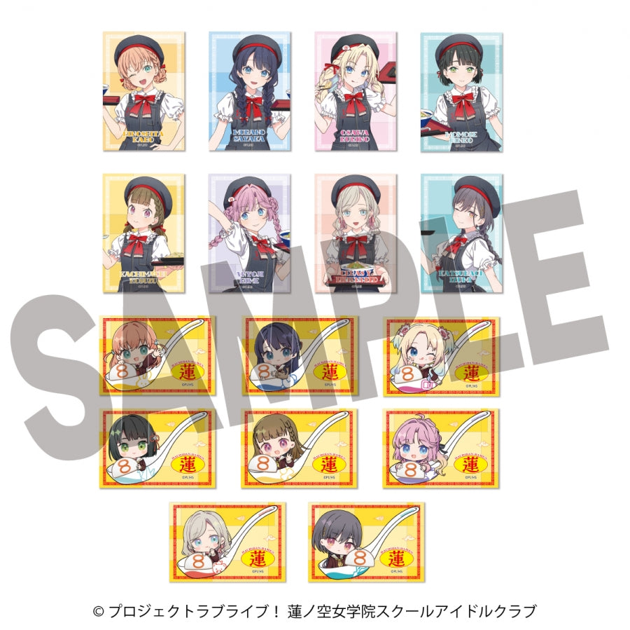 (1BOX=16)(Goods - Badge) Love Live! Hasunosora Jogakuin School Idol Club x Hachi-ban Ramen Collab TRButton Badge (16 Types)(Blind Box -Single)