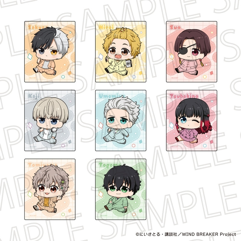 (Goods - Sticker) WIND BREAKER Puchiteku Square Cut Sticker Akihiko Nirei
