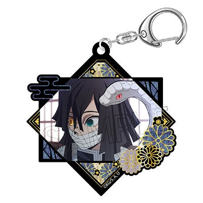 (Goods - Key Chain) Demon Slayer: Kimetsu no Yaiba Raden style Series Vol. 3 Acrylic Key Chain Obanai Iguro