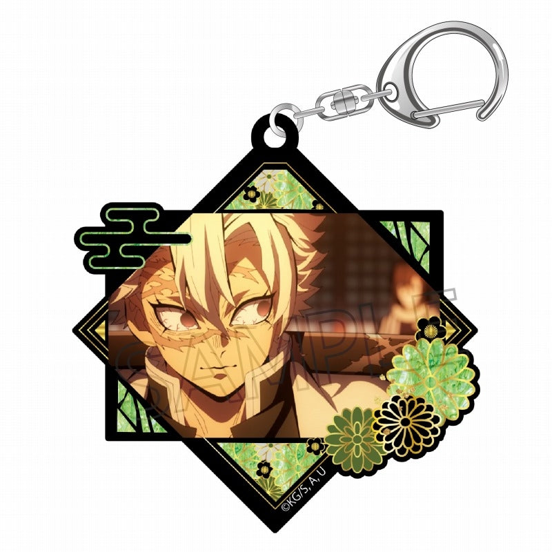 (Goods - Key Chain) Demon Slayer: Kimetsu no Yaiba Raden style Series Vol. 3 Acrylic Key Chain Sanemi Shinazugawa