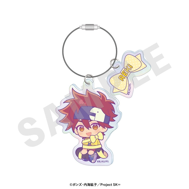 (Goods - Keychain) Original TV Anime - SK8 the Infinity Chibi Ribbon Series Iridescent Acrylic Keychain (Reki)