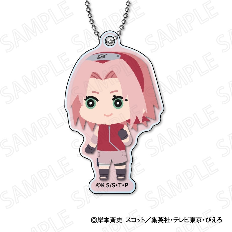 (1BOX=8)(Goods - Key Chain) NARUTO Shippuden TV Anime Mofumofu Acrylic Key Chain(Blind Box -Single)
