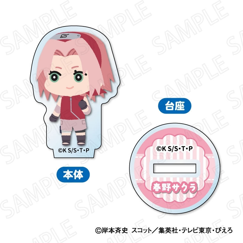(1BOX=8)(Goods - Stand Pop) NARUTO Shippuden TV Anime Mofumofu Mini Acrylic Stand(Blind Box -Single)