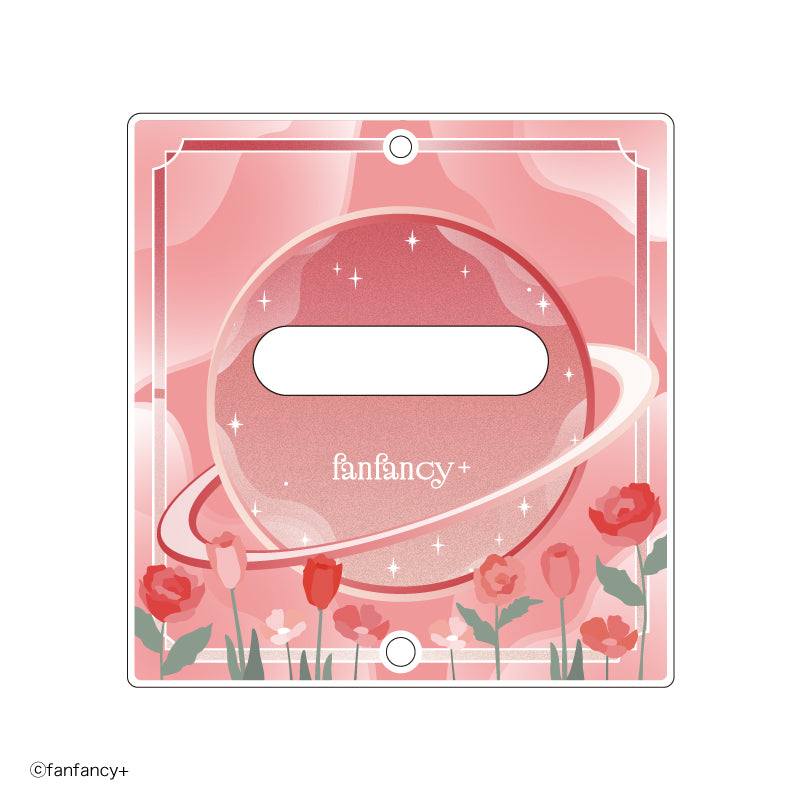 (Goods - Badge) fanfancy+ Badge Acrylic Frame Dreamy Flower (Red)