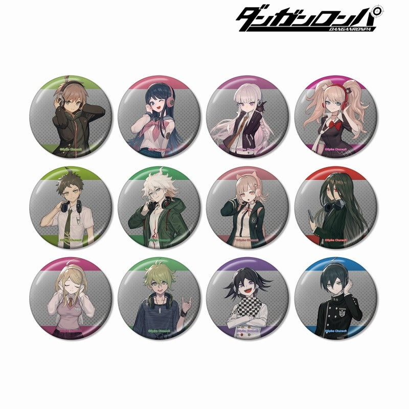 (Goods - Badges) Danganronpa Series Headphone ver. Badge Art By lack (Blind Box -Single)