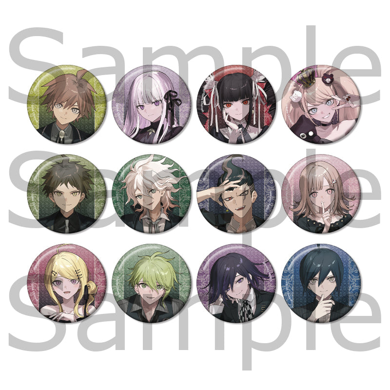 (Goods - Badge) Danganronpa Series animate Exclusive Trading Glitter Can Badge Throne ver. Illustrated by およ (Blind Box -BOX)