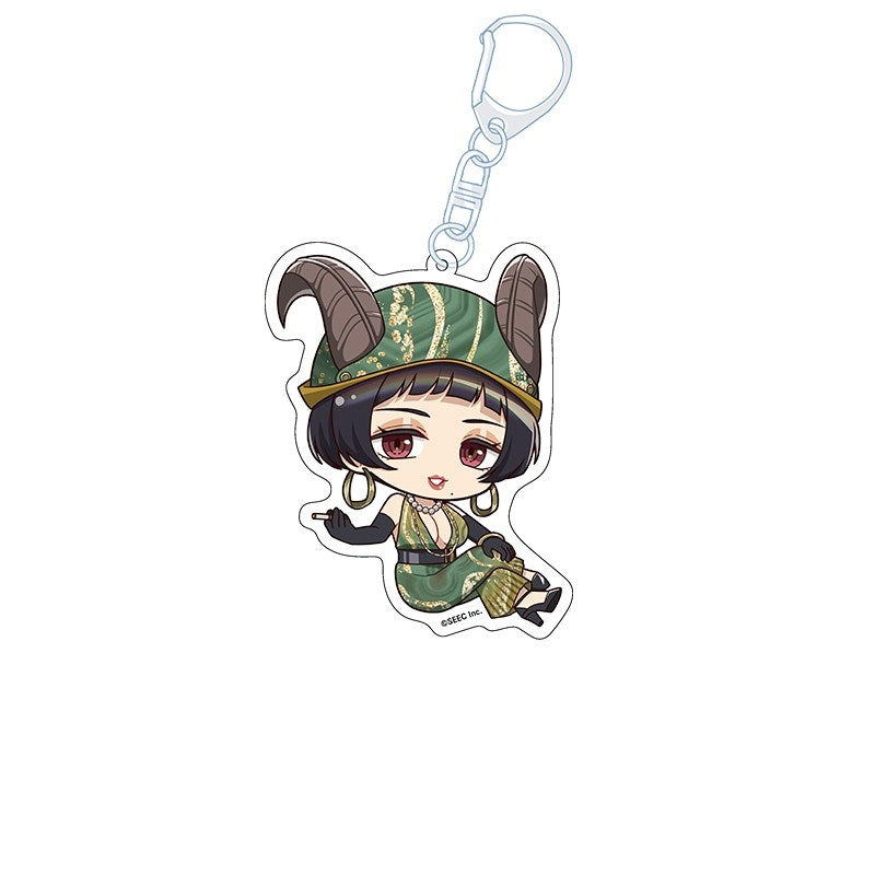 (Goods - Key Chain) TASOKARE HOTEL - TSUBOMI Petanko Acrylic Key Chain Menow