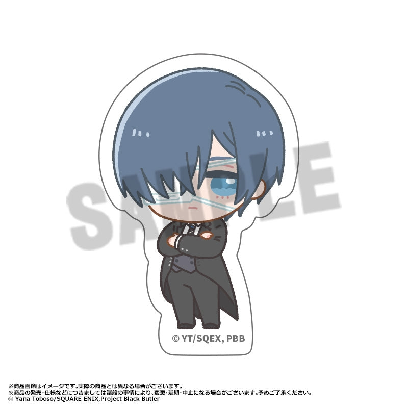 (Goods - Sticker) Black Butler: Public School Arc FUWARUME Die-cut Sticker B