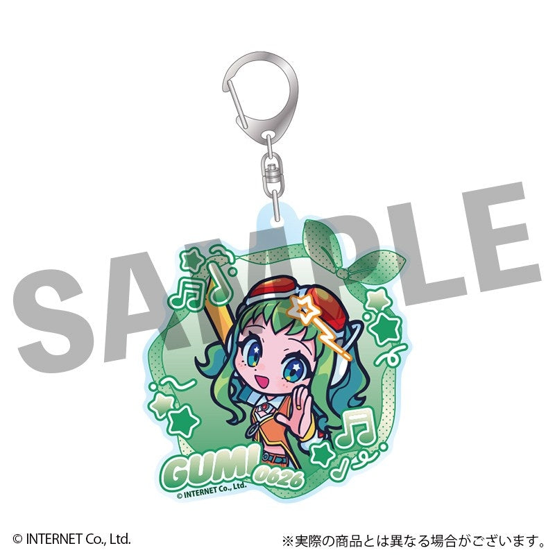 Goods - Keychain) VOCALOID GUMI Fure Friends Acrylic Keychain Uchiwa-