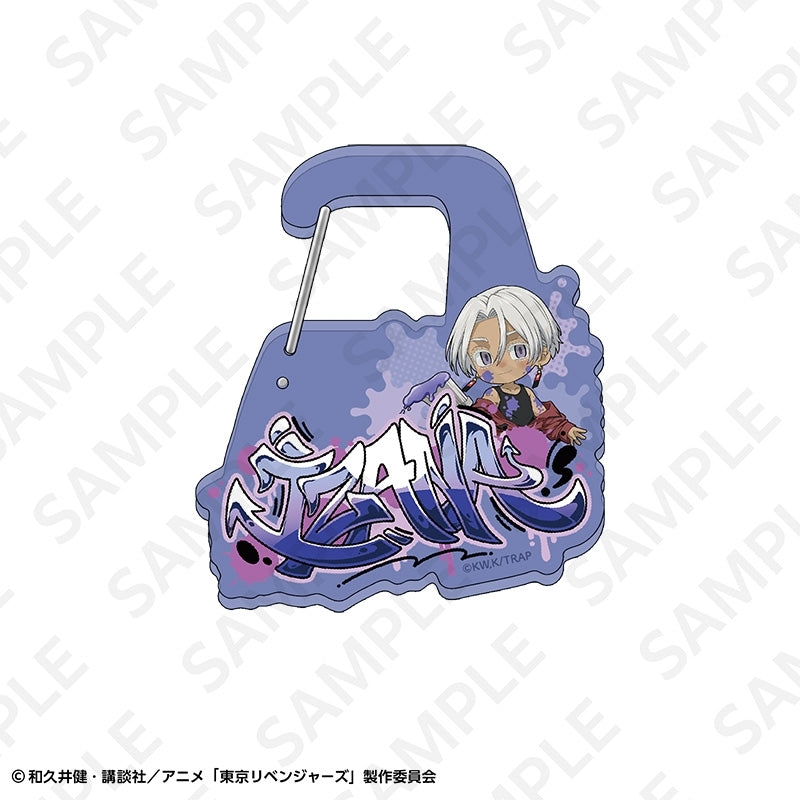 (Goods - Keychain) TV Anime Tokyo Revengers Name Acrylic Snap Ring Graffiti ver. Izana