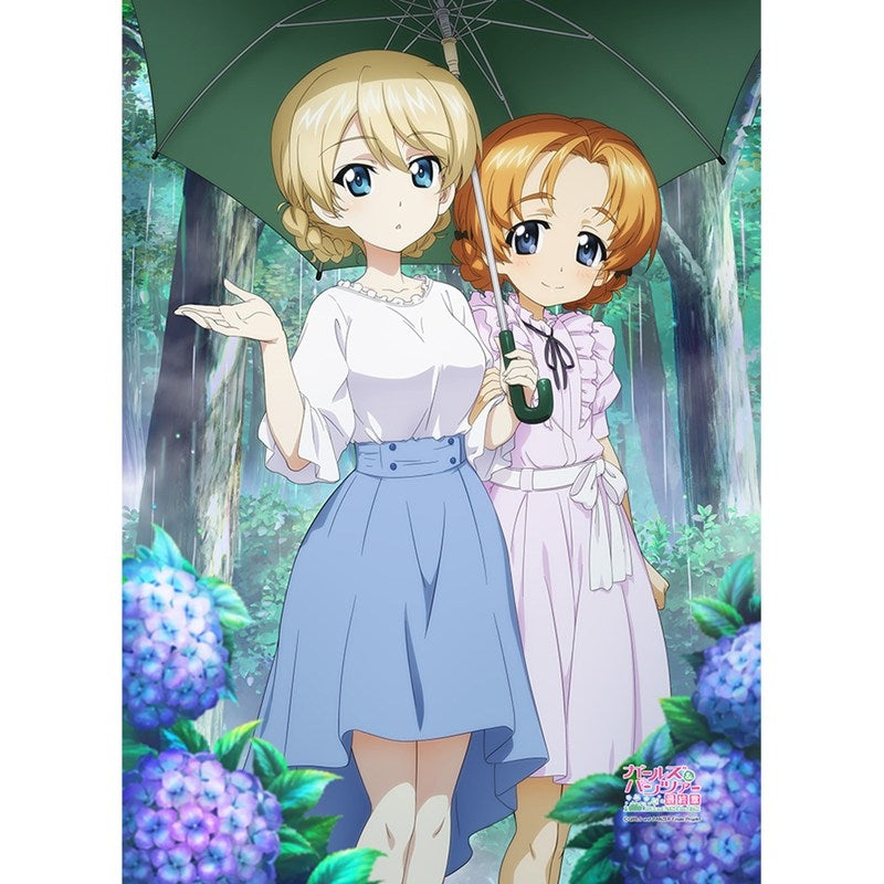 (Goods - Tapestry) Girls und Panzer das Finale B2 Tapestry (Darjeeling & Orange Pekoe/Umbrella)