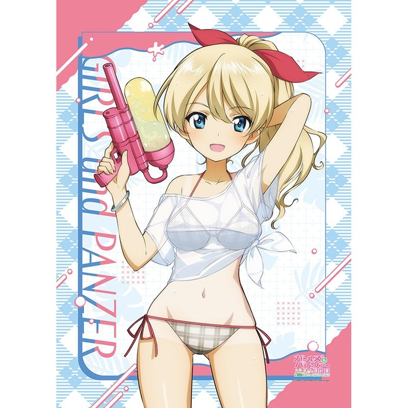 (Goods - Tapestry) Girls und Panzer das Finale Exclusive Art B2 Tapestry (Darjeeling/Water Gun Sun Tan Ver.)
