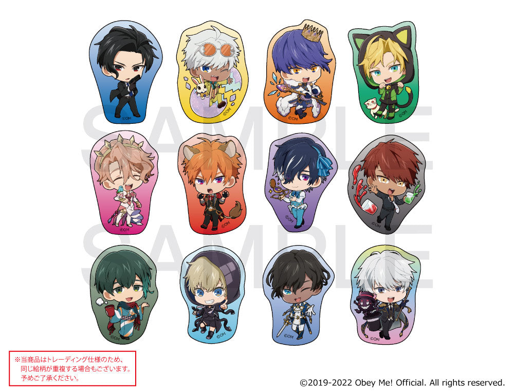 Obey Me!] mixx garden Card Puchi Colle Chibi Clip Badge - Blind