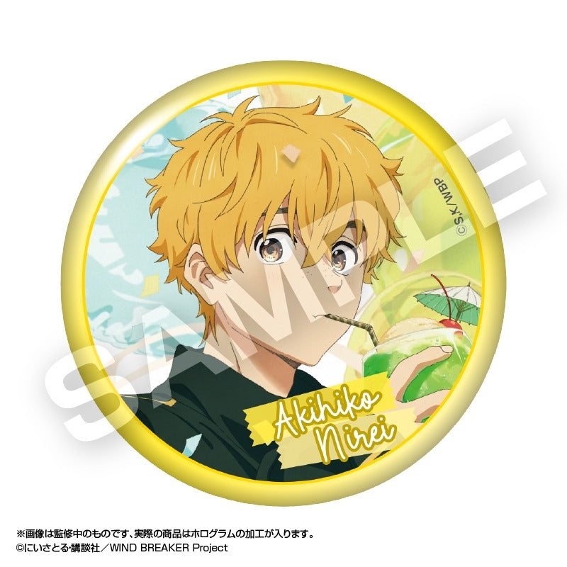 (Goods - Badge) WIND BREAKER Holographic Big Button Badge Akihiko Nirei
