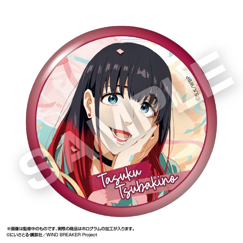 (Goods - Badge) WIND BREAKER Holographic Big Button Badge Tasuku Tsubakino