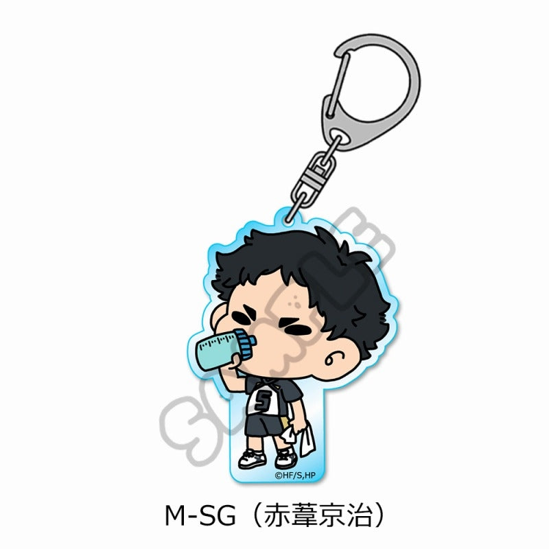 (Goods - Keychain) Haikyu!! Minna Mochocho-ka Daisakusen Vol. 2 Acrylic Keychain M-SG (Keiji Akaashi)