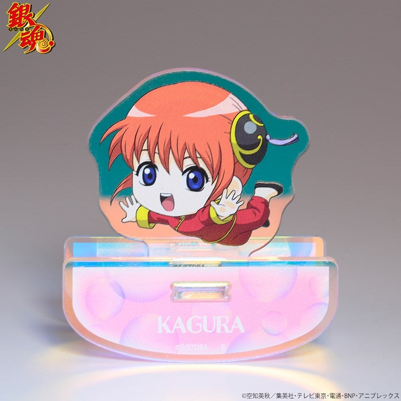 (Goods - Stand Pop) Gintama Tojikome Shabon Bubble Yurayura Iridescent Acrylic Stand Kagura
