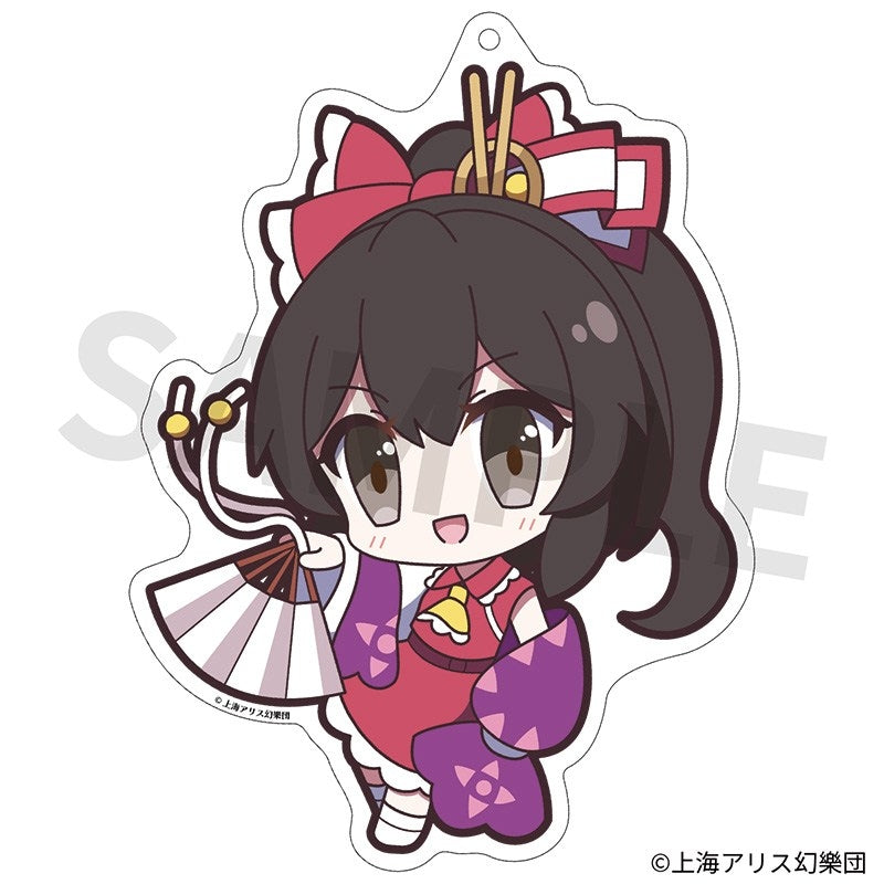 (Goods - Keychain) Touhou Project Acrylic Keychain Yurutto Touhou 177 Reimu Hakurei Touhou Gensou Kuukan Ver.