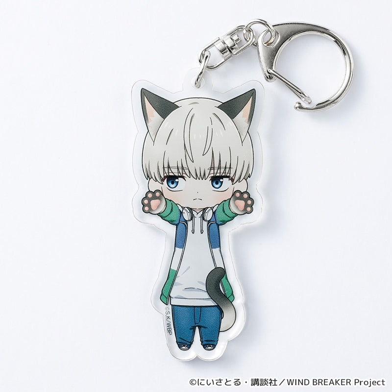 (Goods - Keychain) WIND BREAKER Nobineko Acrylic Keychain Vol.2 (Ren Kaji)