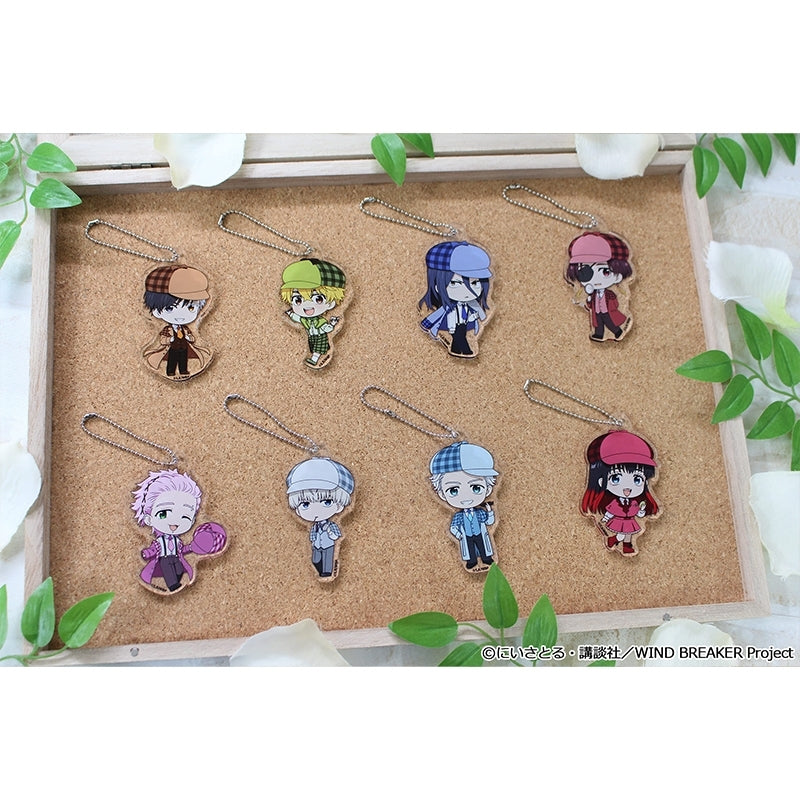 (1BOX=8)(Goods - Keychain) WIND BREAKER Puchichoco Trading Acrylic Keychain Detective ver.(Blind Box -Single)