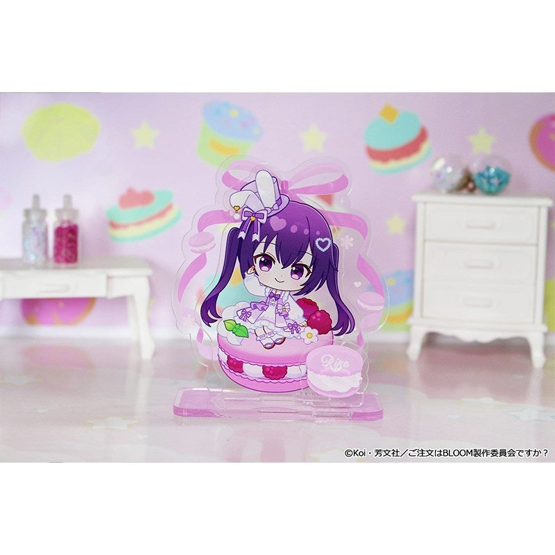 (Goods - Acrylic Stand) Is the Order a Rabbit? BLOOM Puchichoco Mini Acrylic Diorama (Rize) Macaron ver.