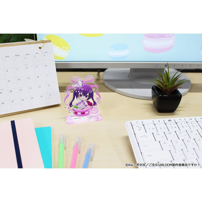 (Goods - Acrylic Stand) Is the Order a Rabbit? BLOOM Puchichoco Mini Acrylic Diorama (Rize) Macaron ver.