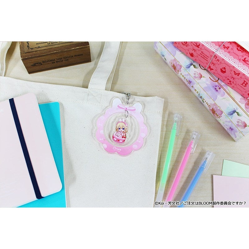 (Goods - Keychain) Is the Order a Rabbit? BLOOM Puchichoco Yurayura Acrylic Keychain (Cocoa) Macaron ver.