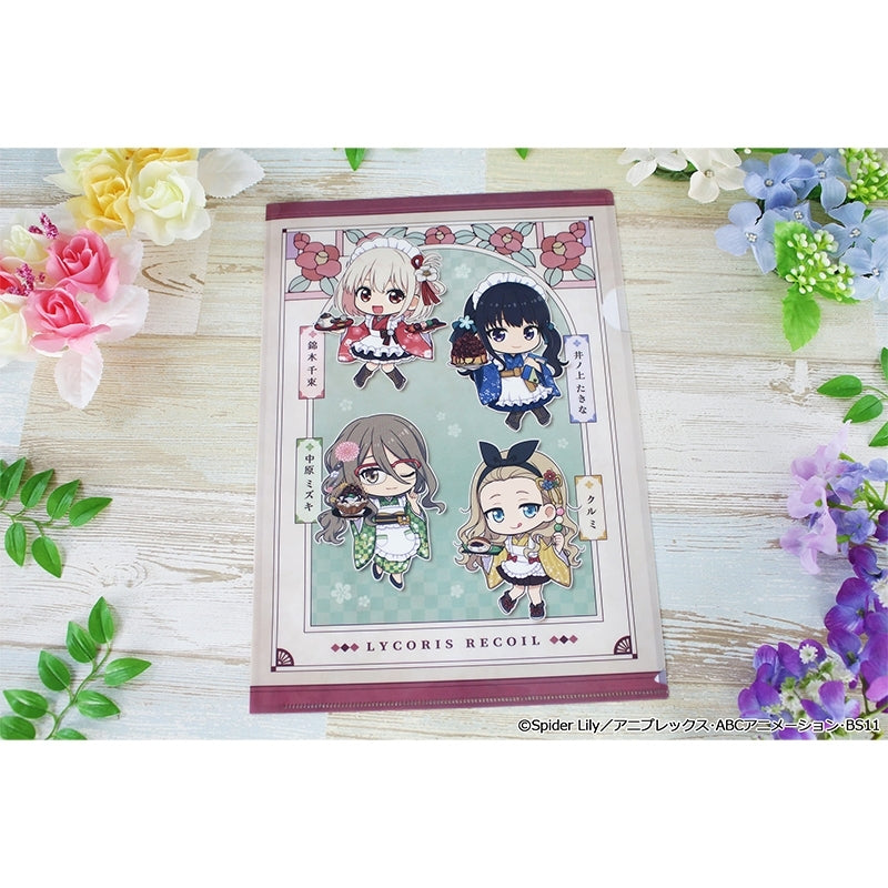 (Goods - Clear File) Lycoris Recoil TV Anime Puchi Choko Clear File Kimono Maid ver.