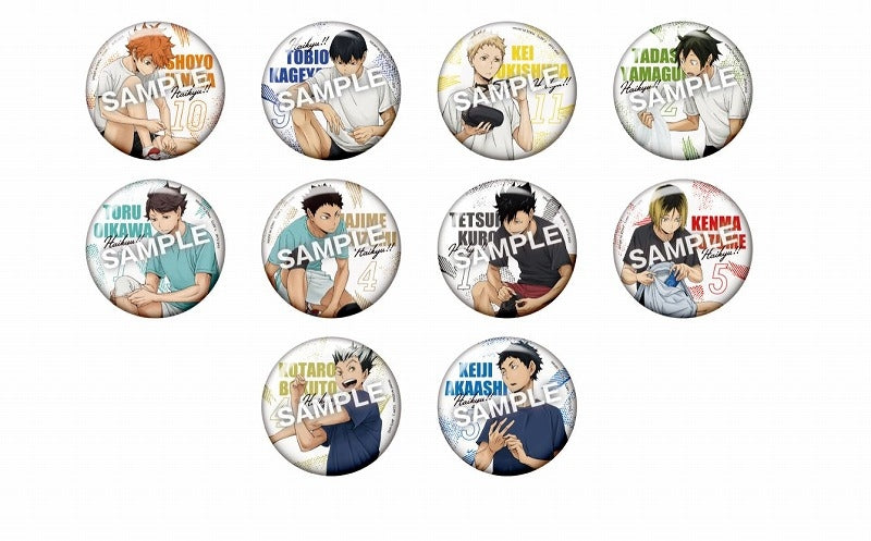(Goods - Badge) Haikyu!! Color Palette "Preparation" Trading Button Badge (Blind Box -Single)