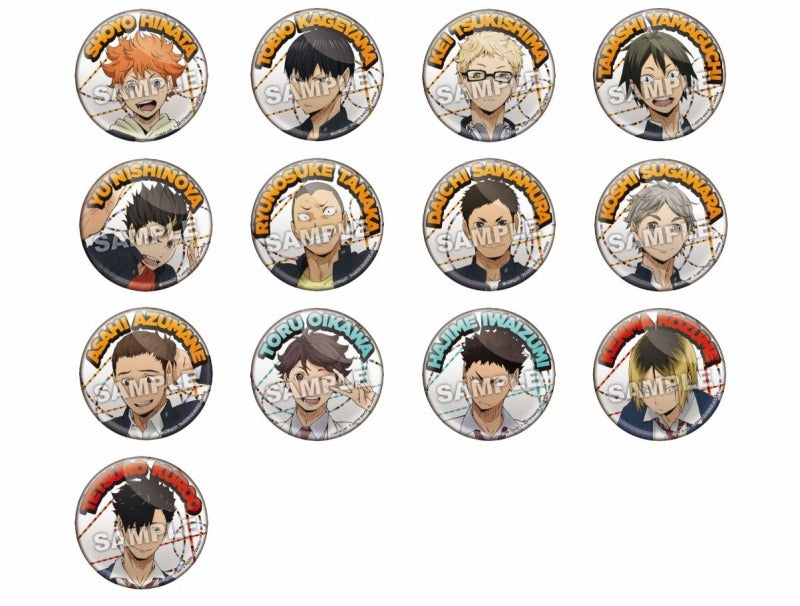 (Goods - Badge) Haikyu!! Colorful Palette - Uniform Button Badge (Blind Box -Single)