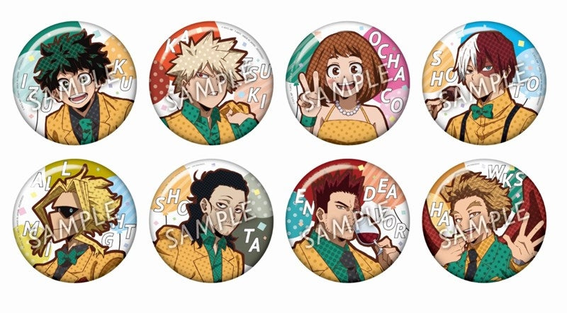 (Goods - Badge) My Hero Academia Color Palette Party Time! Trading Button Badge (Blind Box -Single)