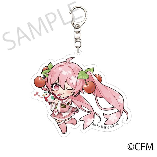 (Goods - Keychain) Hatsune Miku Sakura Miku x Hirohako 2024 Keychain Dove Flute Hirosaki