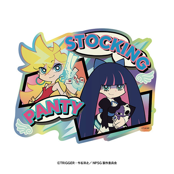 Panty&Stocking ゲーマーズ グッズ New PANTY ＆ STOCKING with GARTERBELT Prismatic Travel Sticker 3