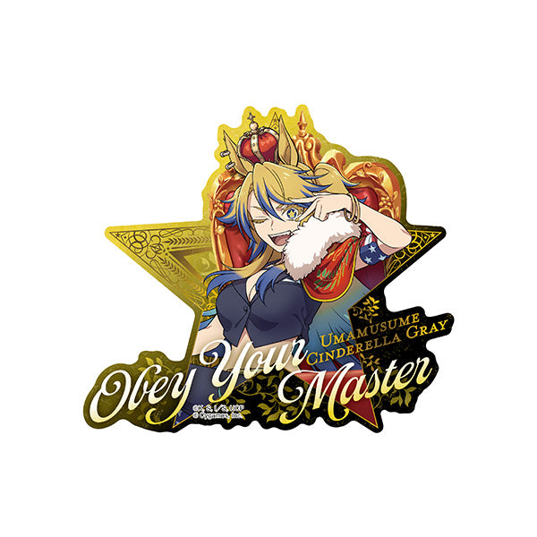 (Goods - Sticker) Umamusume: Cinderella Gray Travel Sticker (Champions) Obey Your Master