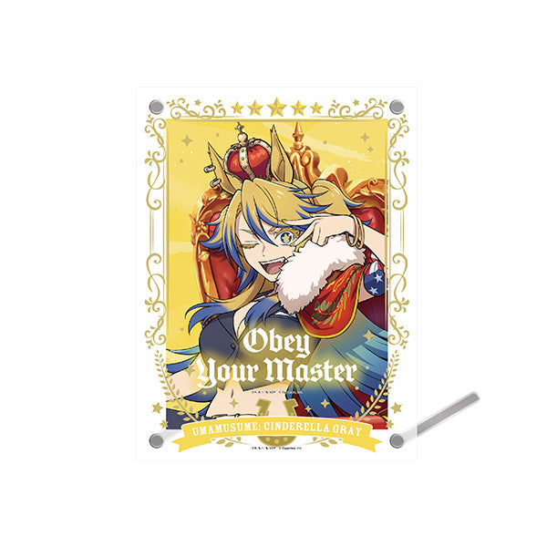 (Goods - Acrylic Panel) Umamusume: Cinderella Gray Acrylic Frame with a Photo Card (Champions) Obey Your Master